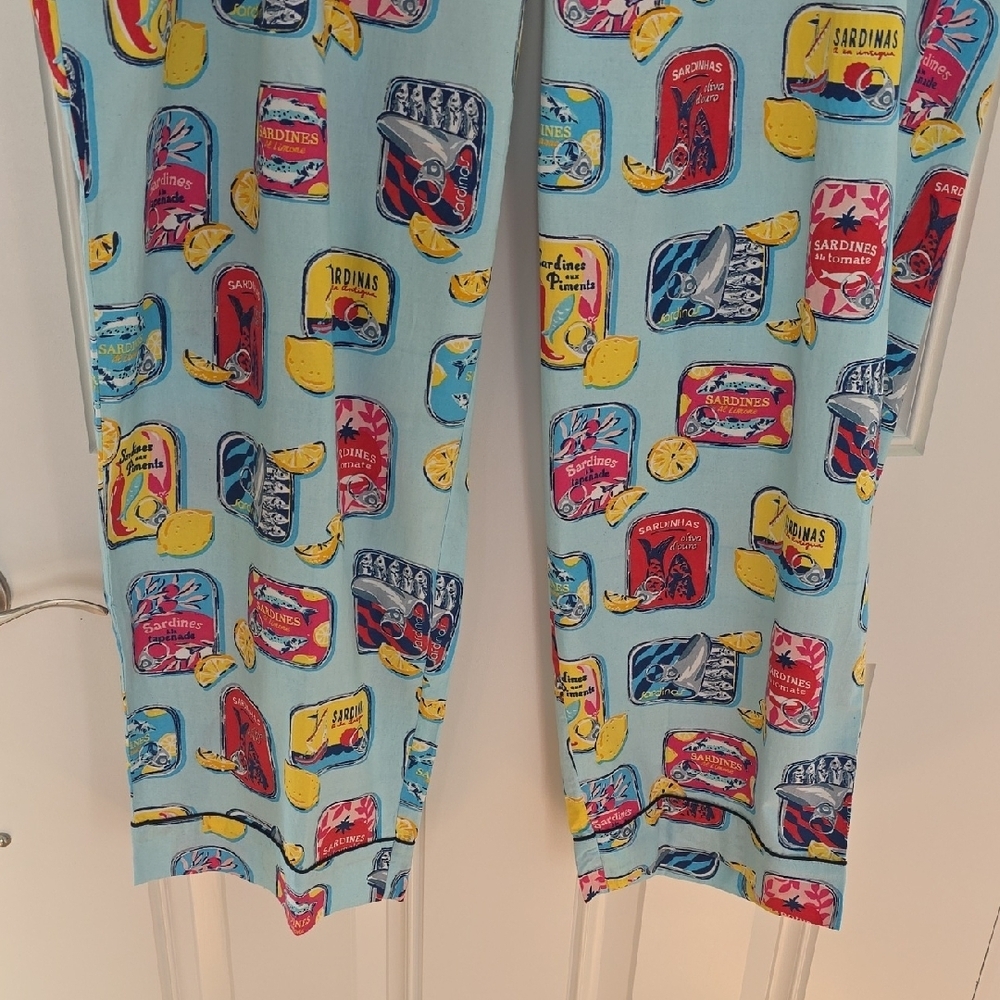 Printfresh Cotton Pajamas Sardine/Lemon Graphic Design. Size 2X NWT - Picture 10 of 16